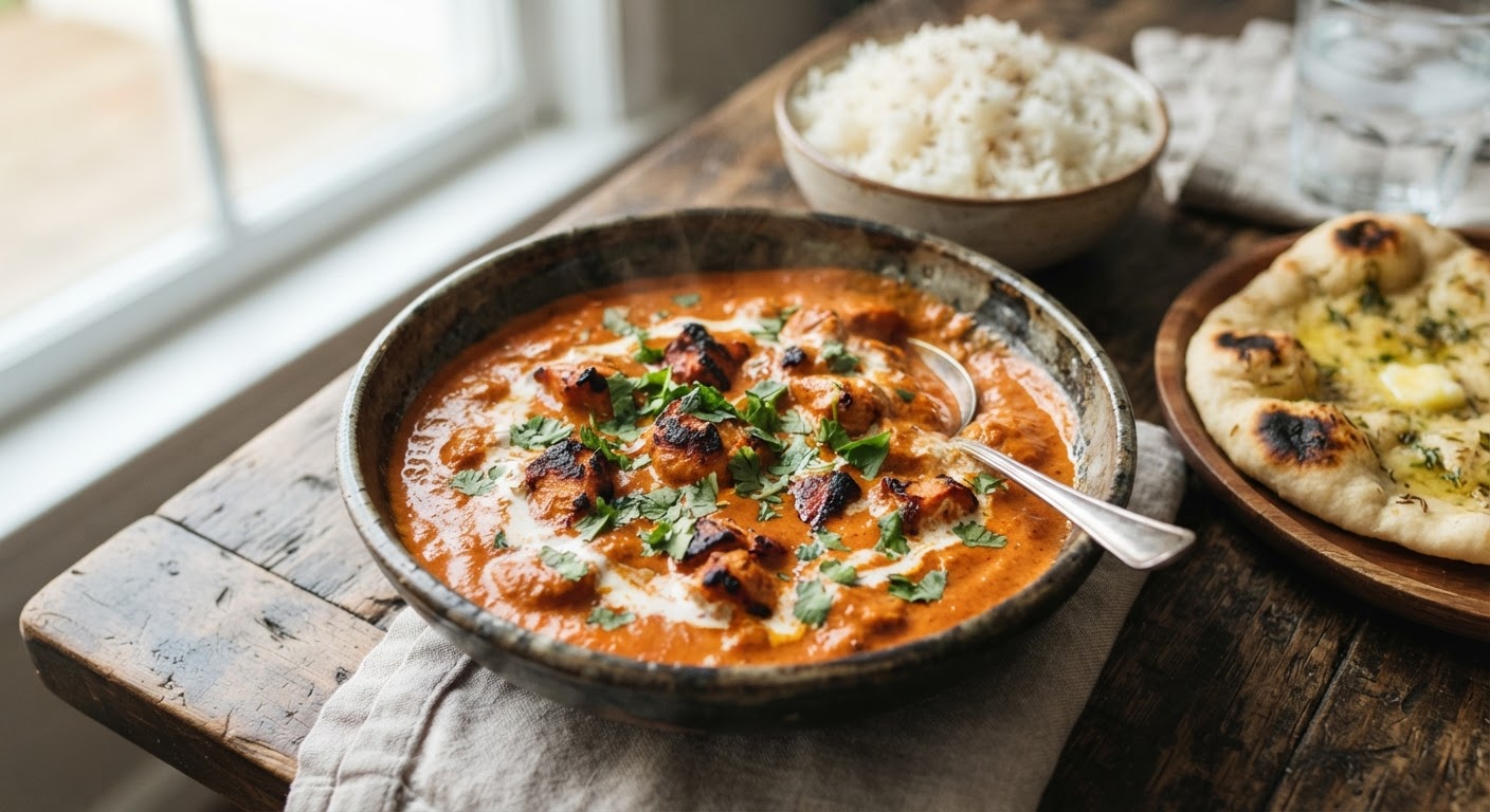 Plated Classic Chicken Tikka Masala